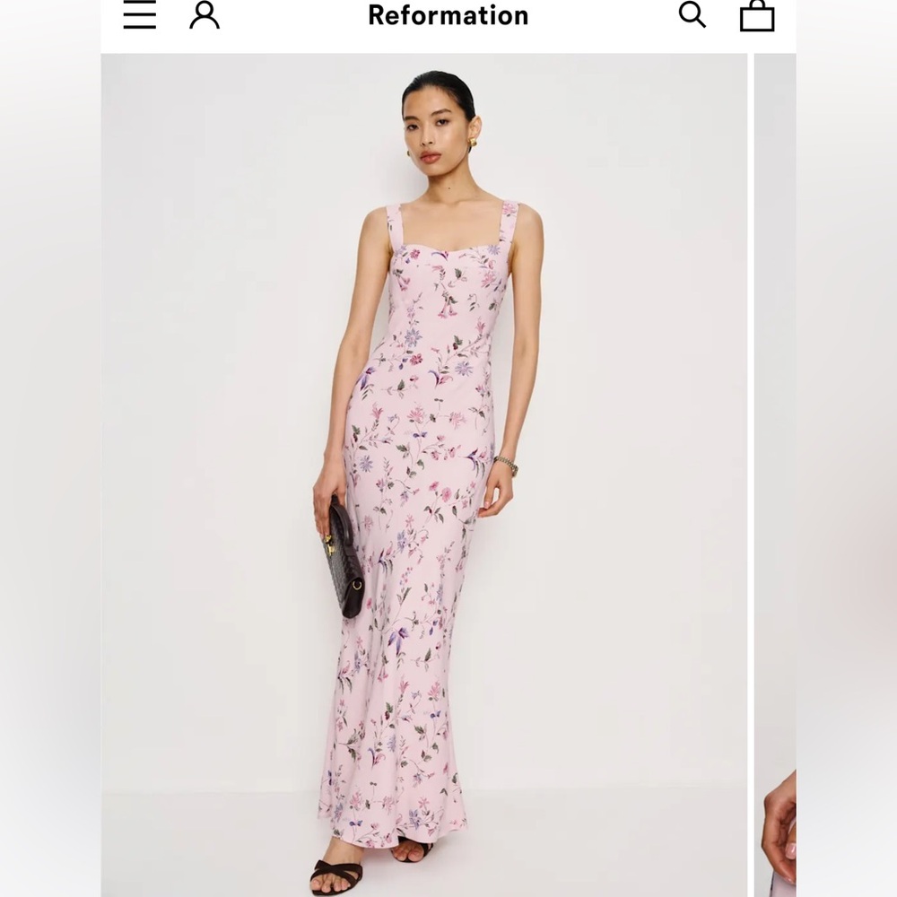 formal gala dresses Gaâla Estelle Sustainable Green Linen Button Down Midi Dress, Chic Short Sleeve Square Neckline Silhouette With Lace-Up Back main image 0